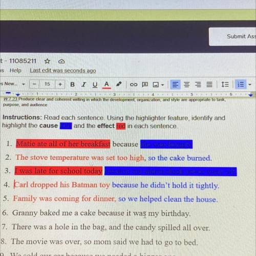 Are these right blue is cause and red is effect