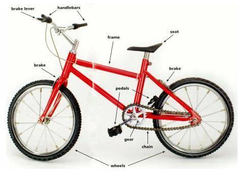 How is the bike in the picture a system and how is the Earth a system?