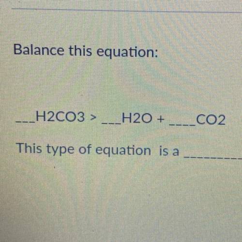 This type of equation is a what reaction?