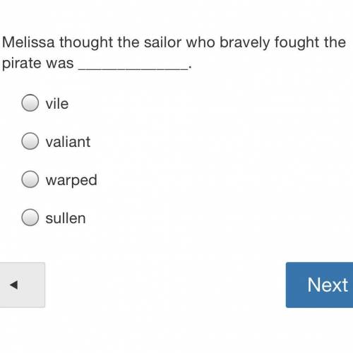 Melissa thought the sailor who bravely fought the pirate was