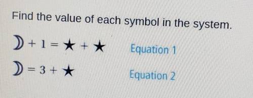 Find the value of each symbol in the system