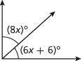Write an equation to determine the value of x. Solve for x.