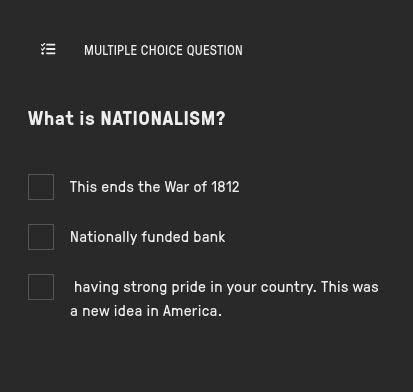 What is NATIONALISM?