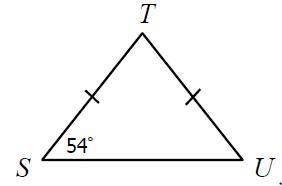 STU In triangle STU the measure of angle T is and the measure of angle U is