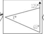 Solve for x in triangle