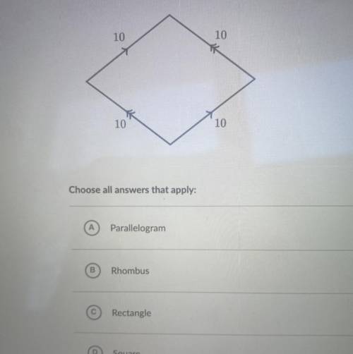 What kinds of quadrilateral is the shape shown? Please helpppp