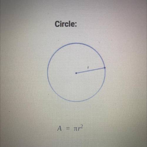 1. What is the area of a circle with a a diameter of 20 cm in terms of pi?

2. What is the area of
