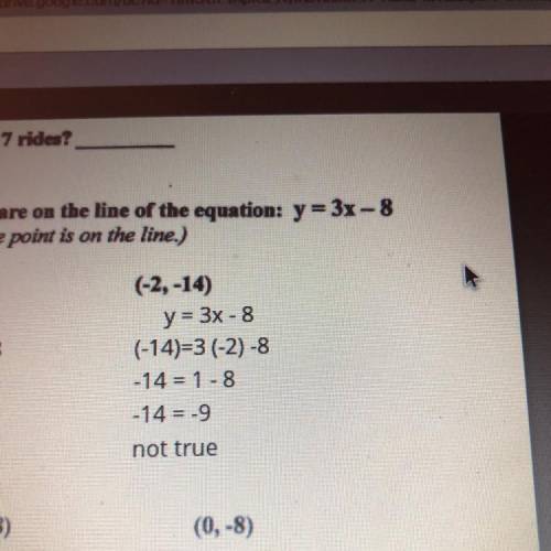 Is this correct? Checking if a point is in a line