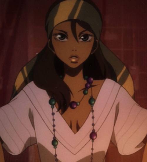 Michiko, from Michiko to Hatchin ONLY ANSWER IF YOU KNOW THE ANIME AND CHARACTER

I need to draw he