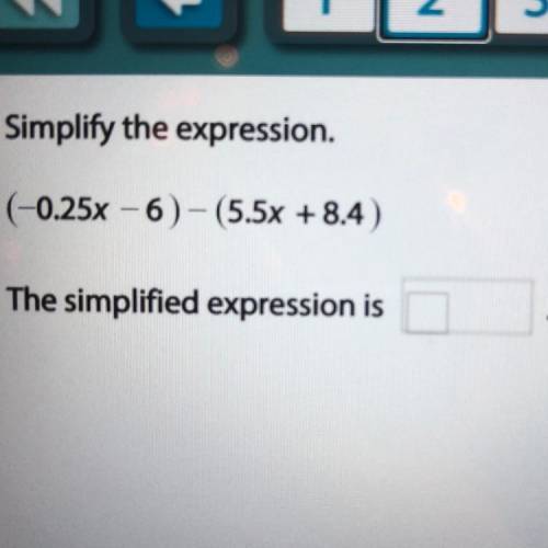 Simplify the expression.