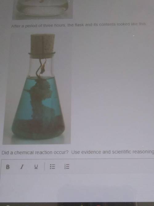 A student added copper wire to a flask containig silver nitrate after three hours the flask look li