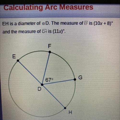 Determine the values.

The value of x is...
The measure of EF İS...
The measure of GH İS... degree