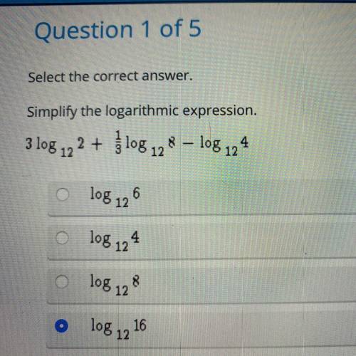 Pls help
Simplify the logarithmic expression