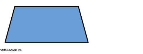 The following figure is a trapezoid. Decompose the shape into parallelograms or triangles only. Exp