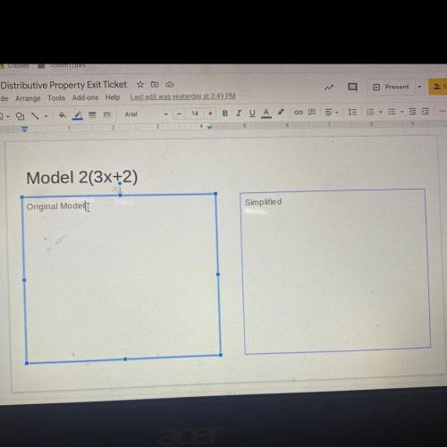 I need help with this to model 2 (3x+2)