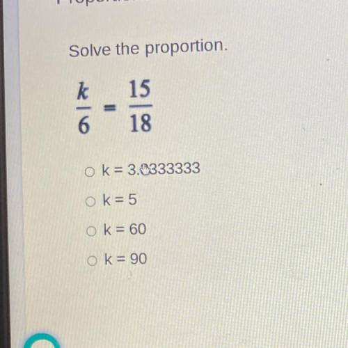 Solve the proportion.
Need help right now!!