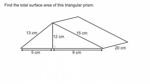 Surface area of these two triangular prisms put together