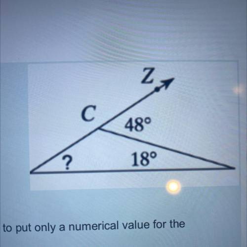 Determine the measure of the angle in ?