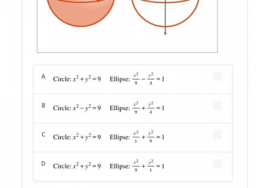 Bridgette has drawn a representation of a sphere with a radius of 3 units, using the graphs of a c