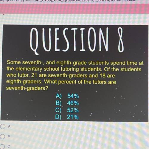 QUESTION 8

Some seventh-, and eighth-grade students.spend time at
the elementary school tutoring