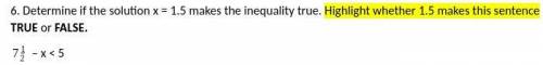 I'm a 6th grader please help with this inequality math question! 
I provided a screenshot