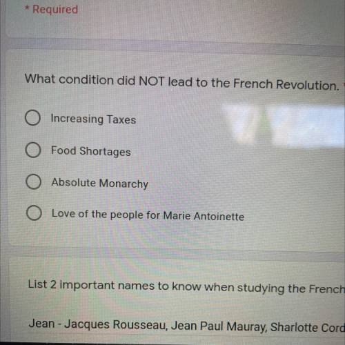 Help needed ASAP on French Revolution