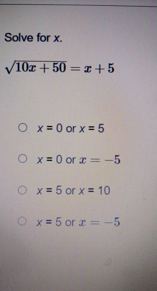 Solve for x.this is for the k12 test.