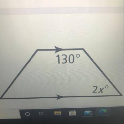 What is the value of x in the figure?*