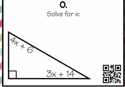 Solve for x and explain your answer