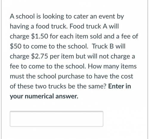 Please help me with this...

Based on your results, which truck is cheaper if the school plans to