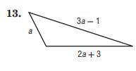 Write an expression in simplest form for the perimeter of the figure. (A) 7a. (B) 6a+2. (C) (a)+(2a