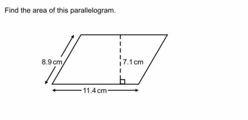 Find the area of the parallelograms FOR 53 POINTS