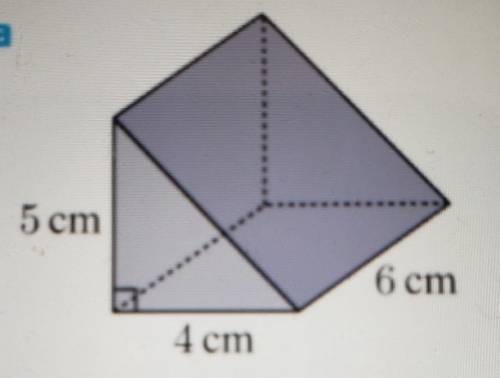 Find the surface area of each triangular prism.