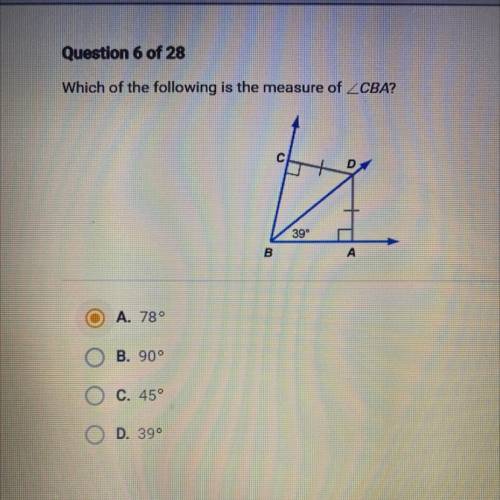 Which of the following is the measure of CBA