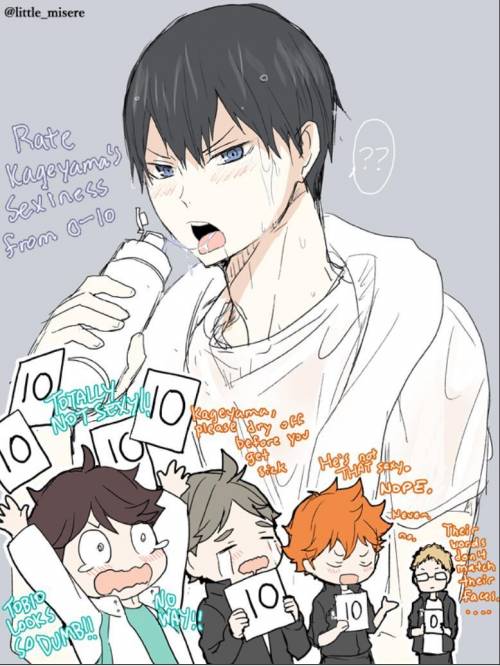 Haikyuu fans, I found these either hilarious or adorable!