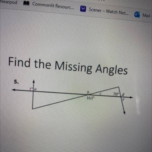 Find the missing angles