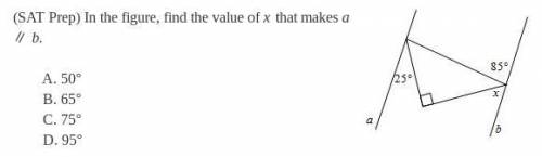 Find the value of x. Give reasons to justify your solution.
