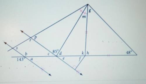 Use all of the angle relationships that we have covered to find the missing angles in the puzzle be