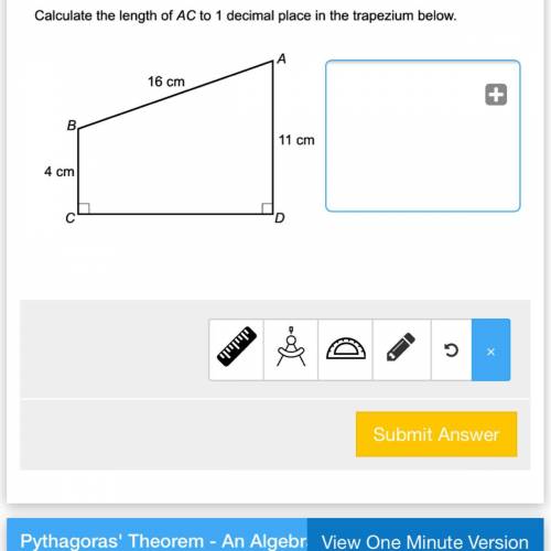Whats the length of AC to 1 decimal place?