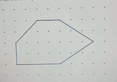 Here is a shape on a square grid.

For the statement below, tick True or False.The shape has four