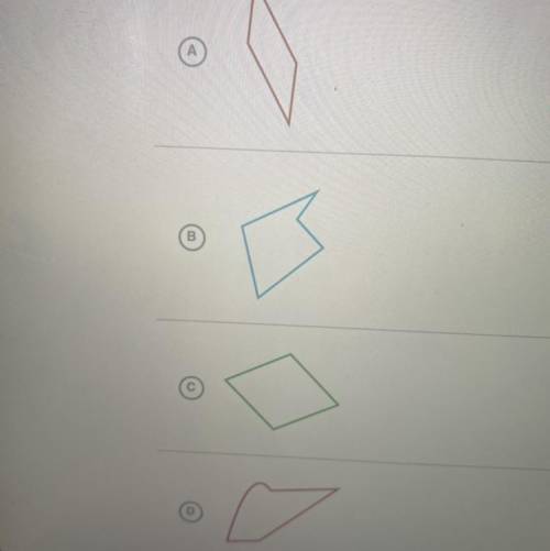 Which of the following shapes are quadrilaterals ? Please choose 2 correct answers  Wi