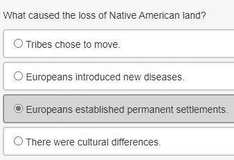What caused the loss of Native American land