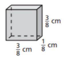 Find the volume of the rectangular prism.

The volume of the rectangular prism is
centimeters cube