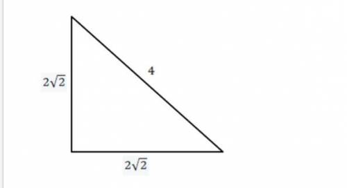 Explain if the triangle below is a right triangle.