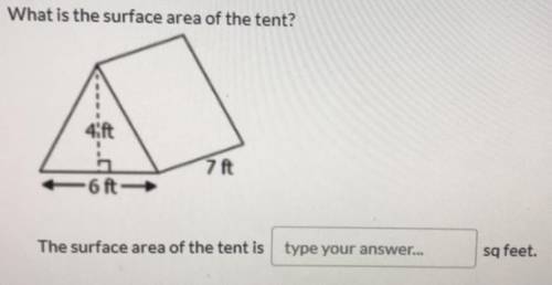 Long tall tent company makes tents in the shape of a triangular prism’s the tent model above has a