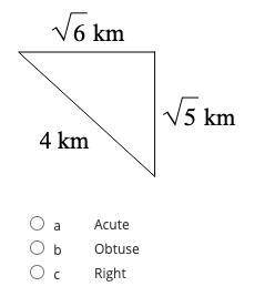 I have to figure out which one of the three it is, I've used the Pythagorean Theorem and gotten tha