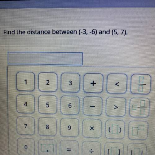 Find the distance between (-3, -6) and (5, 7).