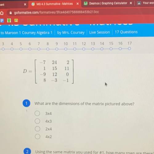 Help please, i need to know the dimensions of the matrix in the picture