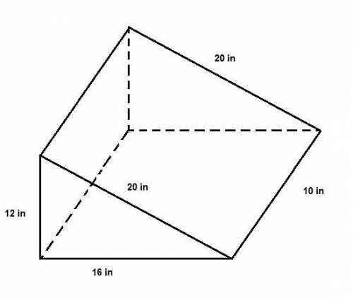 PLEASE HELP 10 POINTS
Find SA for this triangular prism: DON'T FORGET TO SHOW ALL WORK