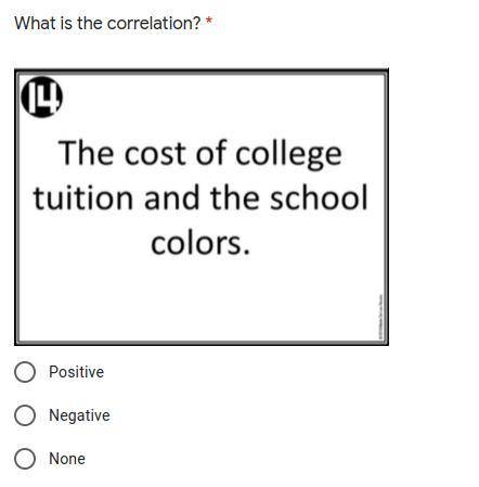 What is the correlation? The cost of college tuition and the school colors?

( scatter plots )